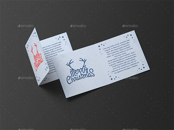 Greeting Card and Invitation Square Mockup