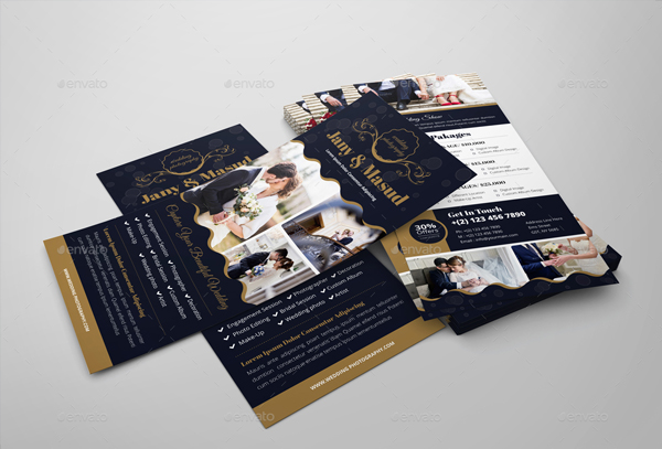 Wedding Photography Rack card Design Templates