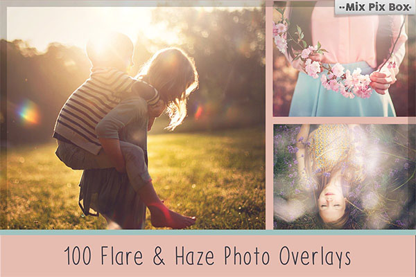 100 Sun Flare & Haze Overlays