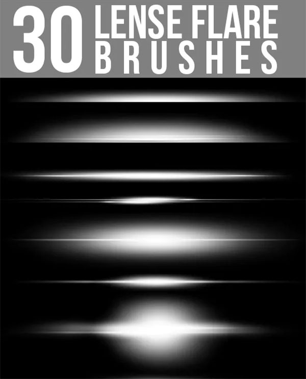 30 Lense Flare Brushes
