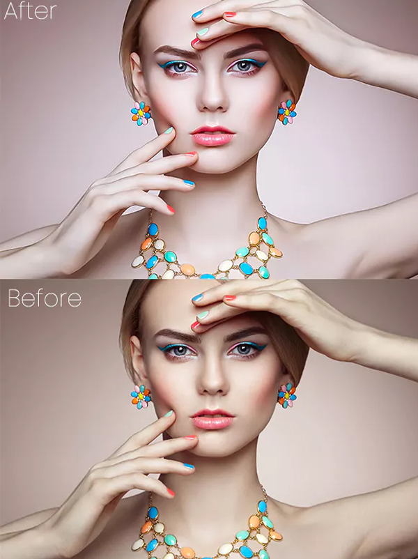 Amazing Skin Retouch Photoshop Action Bundle