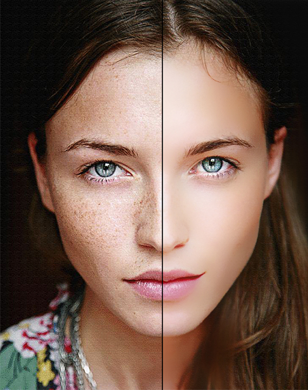 Beauty Photoshop Skin Retouch Action