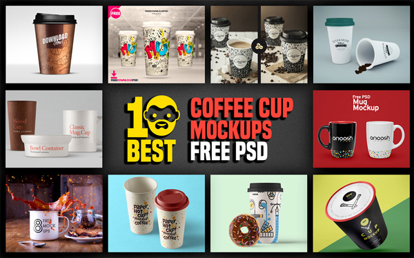 Best Free PSD Coffee Cup Mockups Bundle