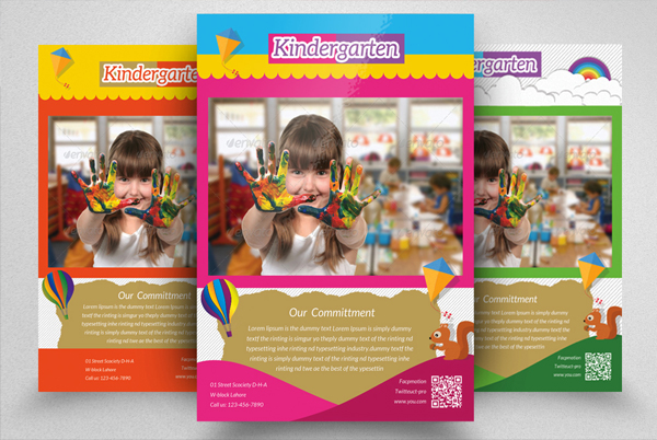 Best Kindergarten Junior School Flyer Design