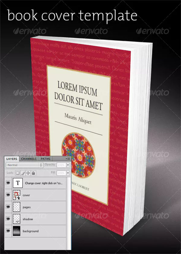 Book Cover PSD Template
