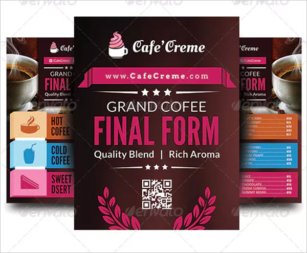 Cafe Creme Coffee Store Flyers