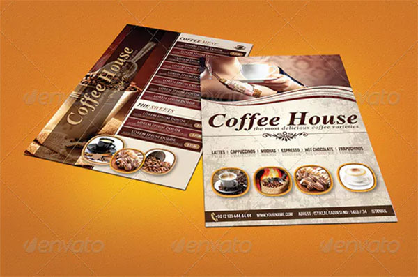 Cafe Menu Flyer & Business Card