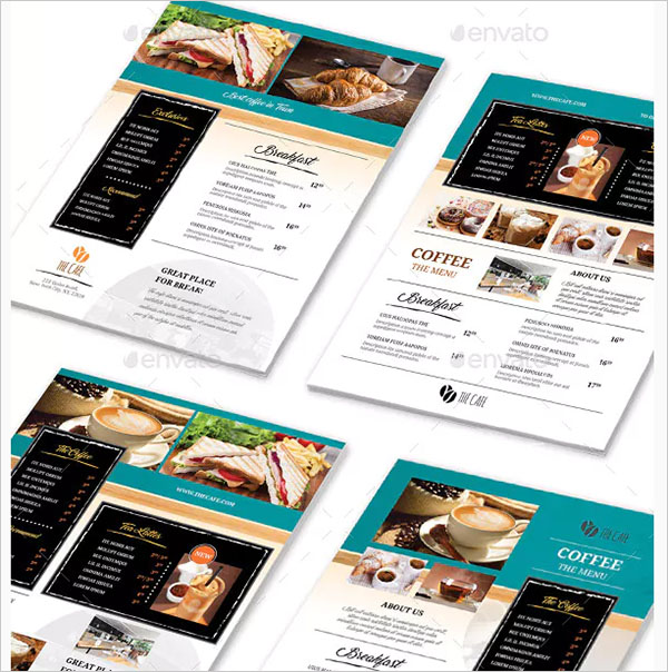 Cafe Menu Flyers Template