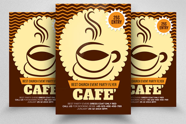 Cafe flyer psd free