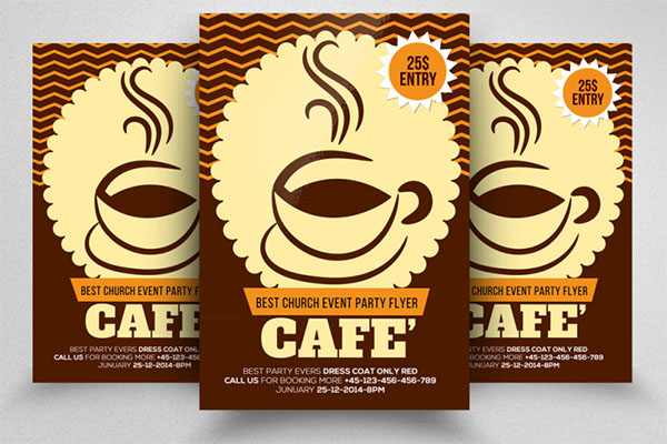 Cafe PSD Restaurant Flyer Template