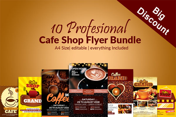 Cafe Restaurant Flyers Bundle