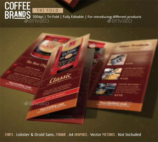 Coffee Brands Brochure Template