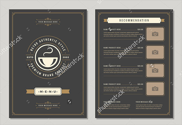 Coffee shop Design Brochure Template