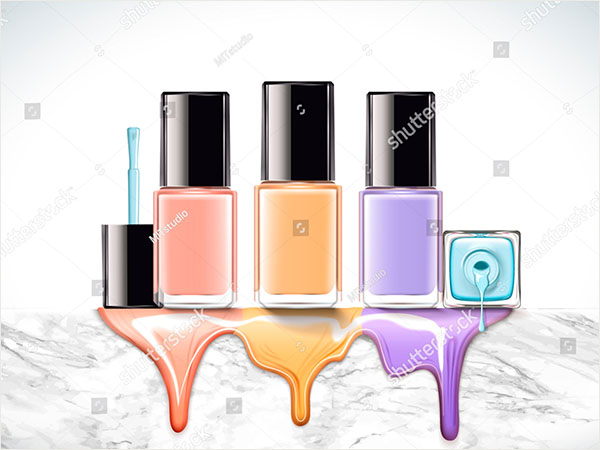 Color Nail Lacquer Mockup