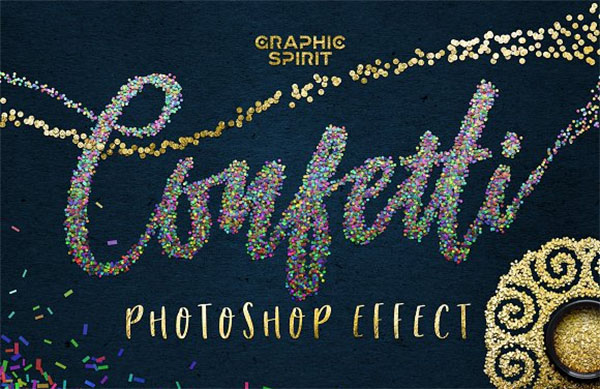 Confetti Effect for Photoshop