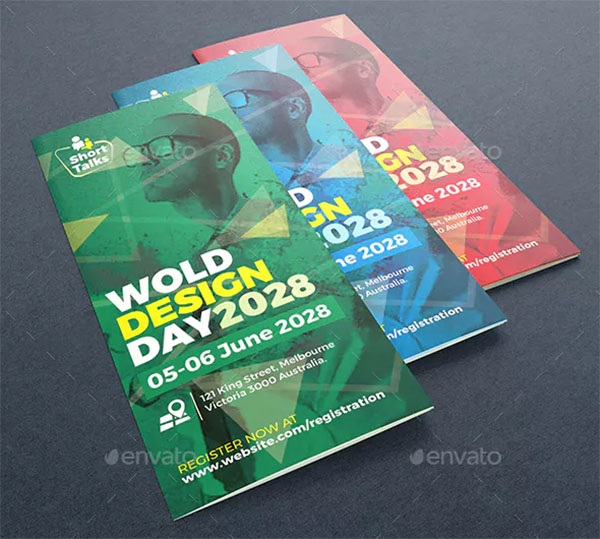 Conference PSD Trifold Brochure