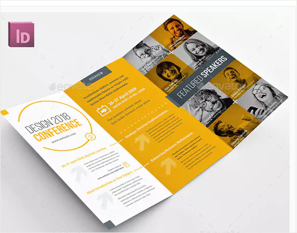 Conference Trifold Brochure Template