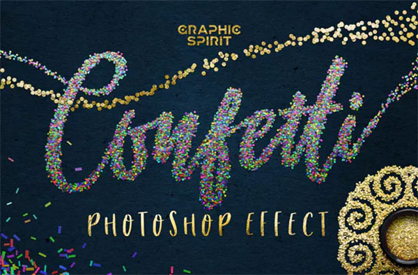 Confetti Effect for Photoshop