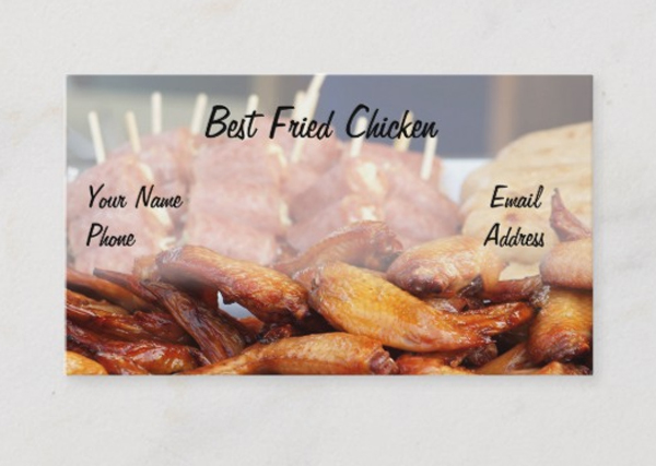 Crispy Fried Chicken Business Card