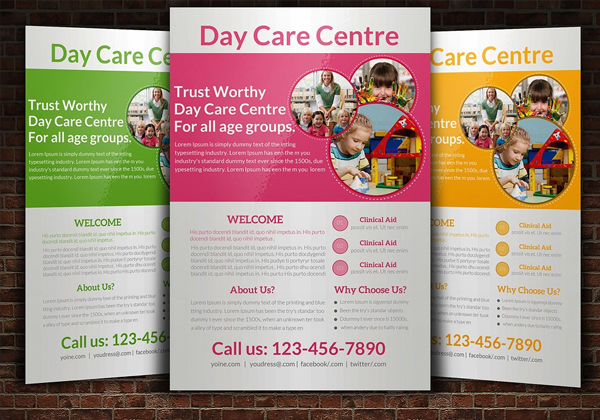 Editable Daycare Flyer Templates