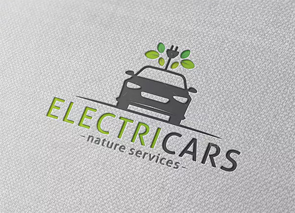 Electric Car Logo Template