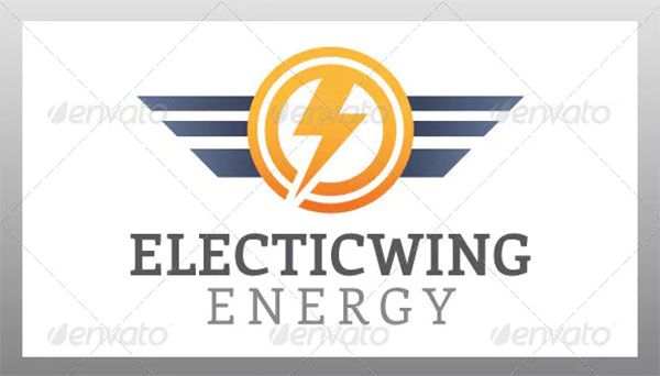 Electric Wings Logo Template