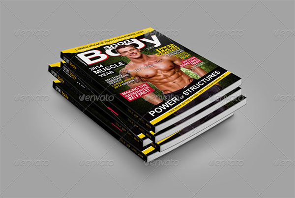 Fitness Body Magazine Cover Templates