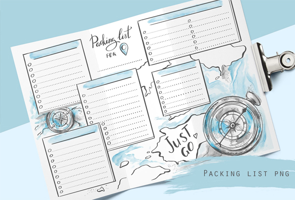 Food Packing List Template