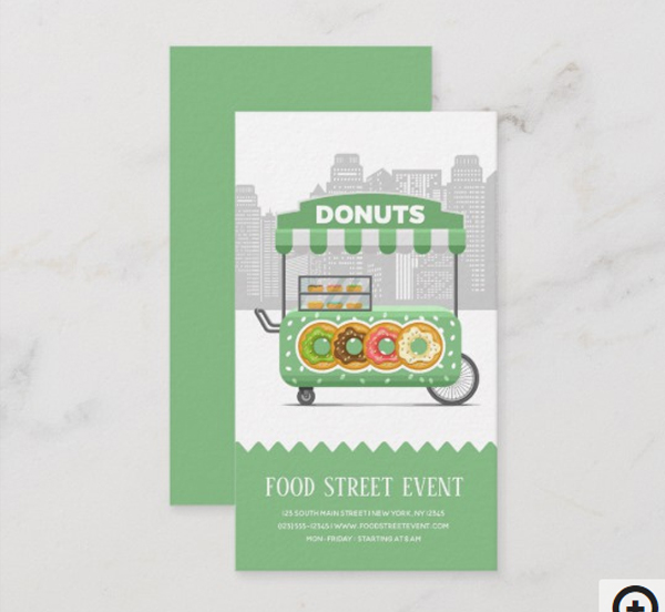 Food Street Donuts Business Card