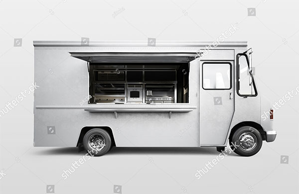 Food Truck 3D Vector Design