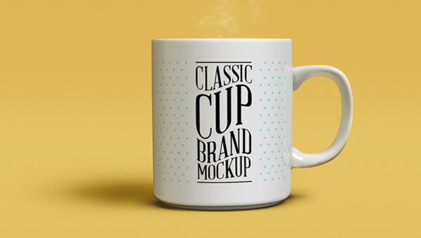 Free Classic Psd Coffee Mug Mockup