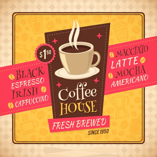 Free PSD Coffee Cafe Menu Flyer
