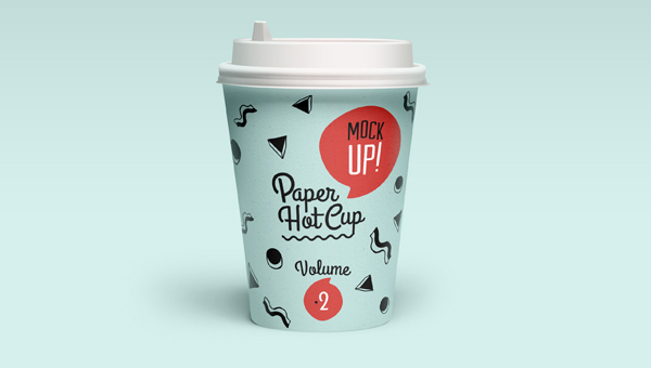 Free Paper Hot Cup Mockup PSD Template
