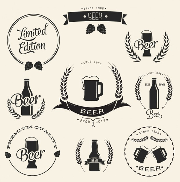 Free Vector Beer Label Designs