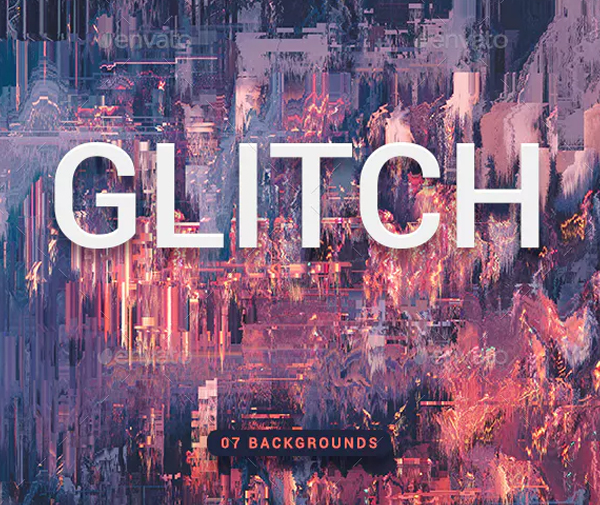 Glitch Abstract Background Textures