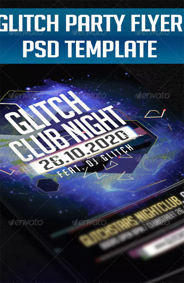 Glitch Flyer Templates