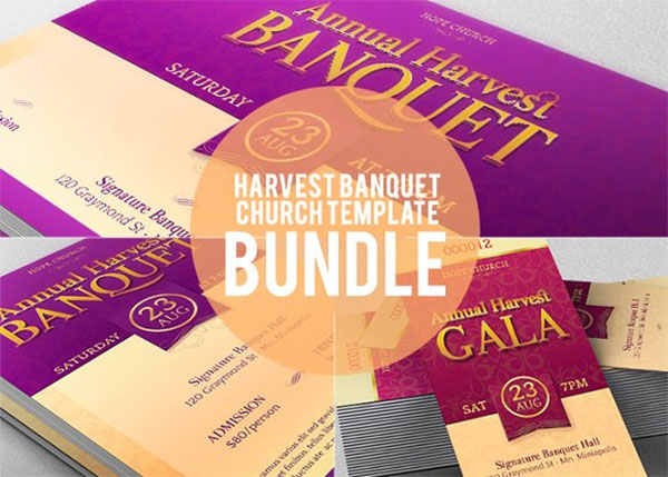 Harvest Banquet Template Bundle