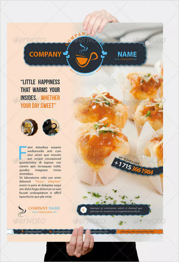 Honeyed Cafe Flyer Template