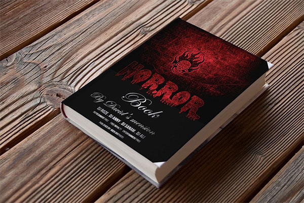 Horror Story Book Cover PSD Template