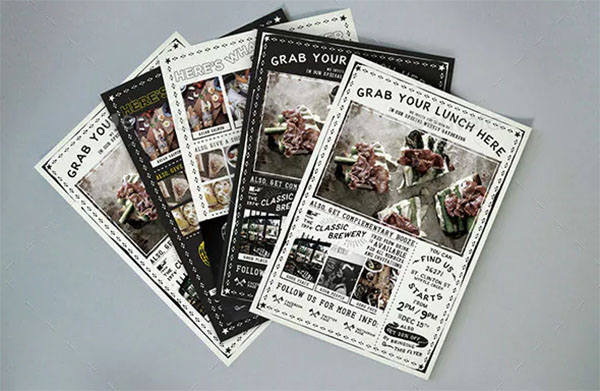 Industrial Cafe Flyer Templates