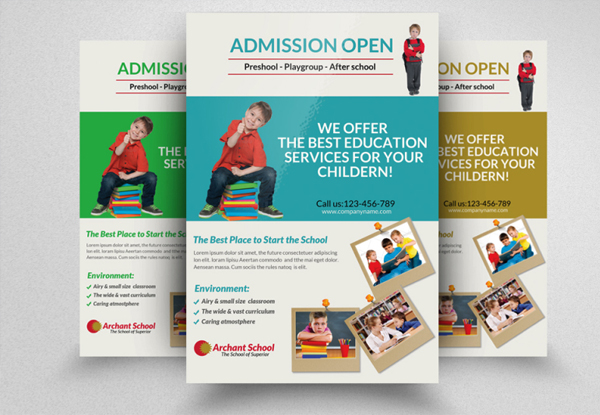 Junior School Education Flyers