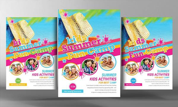 Kids Summer Camp Flyer Template