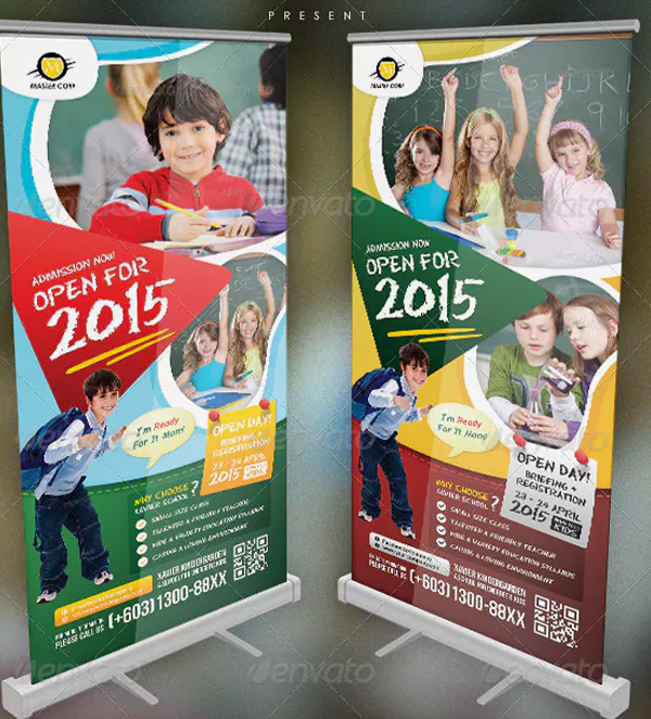 Kindergarten Junior School Banner Template