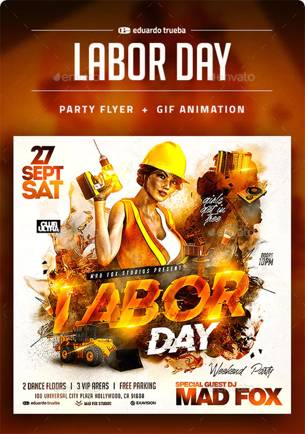 Labor Day Party Flyer