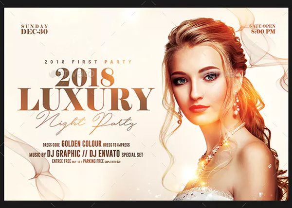 Luxury Night Party Flyer Template