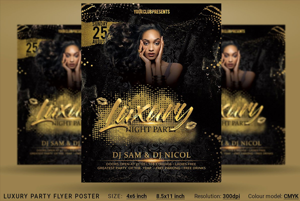 Luxury Party Flyer Poster Template