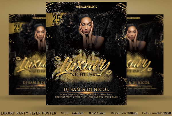 Luxury Party Flyer and Poster Template