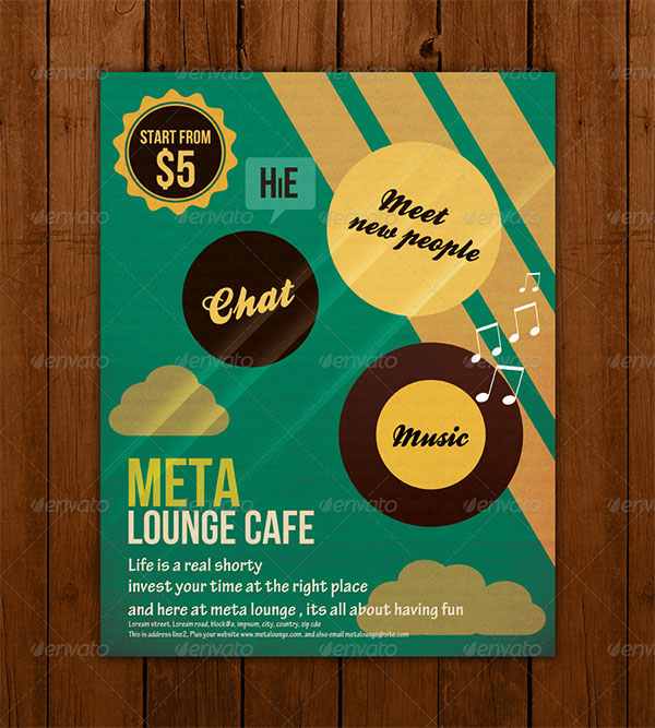 Minimal Lounge Cafe Flyer