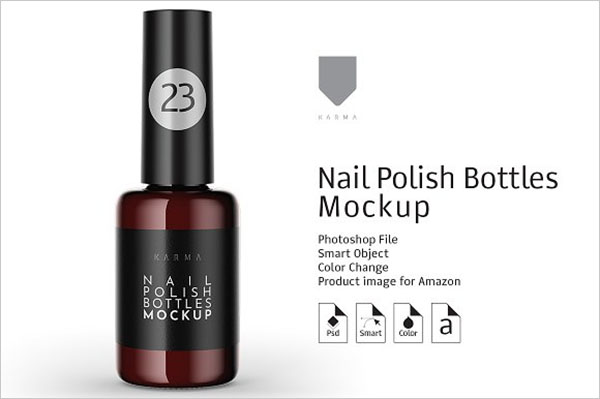 Nail Polish Bottles Templates