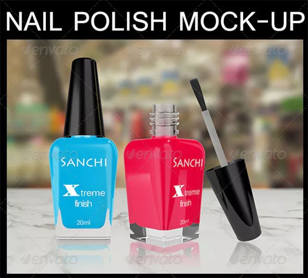 Nail Polish Mock-Up PSD